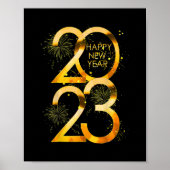 Funny Silvester Party Supplies 2023 Happy New Poster (Vorne)
