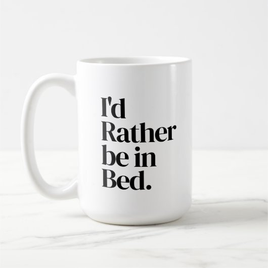 Funny Simple Black and White Typografy Kaffeetasse (Links)