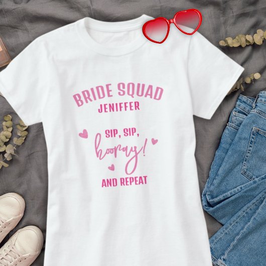 Funny Simple Bridesmaid Bachelorette Wedding T-Shirt