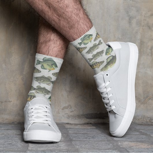Funny Simple Fisherman Modern Fish Custom Wildlife Socken