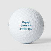 Funny Simple Golfer "Mayday!Name hat noch eins ver Golfball (Vorderseite)
