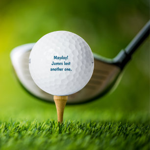 Funny Simple Golfer "Mayday!Name hat noch eins ver Golfball