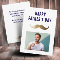 Funny Simple Mustache Happy Vatertag Foto