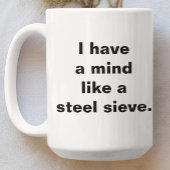 Funny Simple Typografie Sarcastic Zweifarbige Tasse