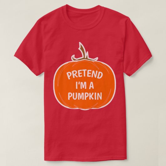 Funny Simple Vortäusche, ich bin ein KürbisHallowe T-Shirt (Design vorne)
