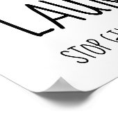 Funny Simple Wäsche Room Poster (Ecke)