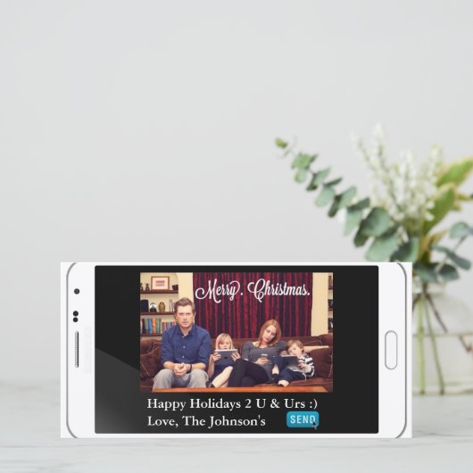 Funny Simste Weihnachten Horizontal (Stehend Vorderseite)