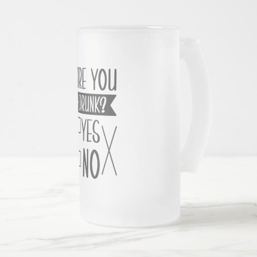 Funny sind Sie Betrunken Mattierte Tasse (VorderseiteRechts)