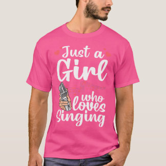Funny Singen Design für Mädchen Frauen Kinder Säng T-Shirt