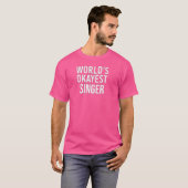 Funny Singing Singer World's passender Sänger T-Shirt (Vorne ganz)
