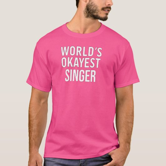 Funny Singing Singer World's passender Sänger T-Shirt (Vorderseite)