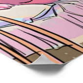 Funny Singing Walrus Poster (Ecke)