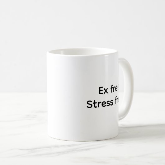 Funny Single After Break-Up Jokes Typografie Kaffeetasse (VorderseiteRechts)