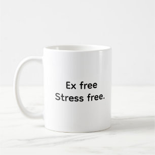 Funny Single After Break-Up Jokes Typografie Kaffeetasse
