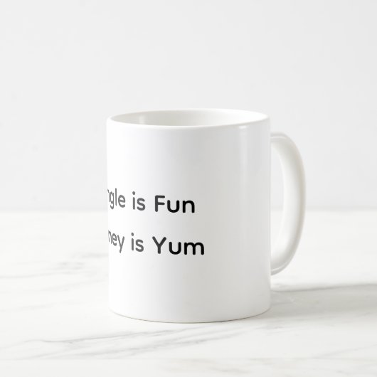 Funny Single After Break-Up Jokes Typografie Kaffeetasse (VorderseiteRechts)