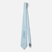 Funny Single Scan QR-Code Kontakt Krawatte (Vorderseite)