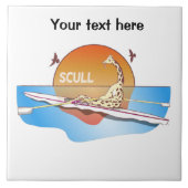 Funny Single Skulpturen rudern Fliese (Vorderseite)