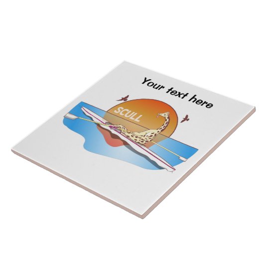 Funny Single Skulpturen rudern Fliese (Seite)