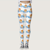 Funny Single Skulpturen rudern Leggings (Vorderseite)