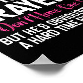 Funny Single Woman Quote Keep My Husband In Your P Poster (Ecke)