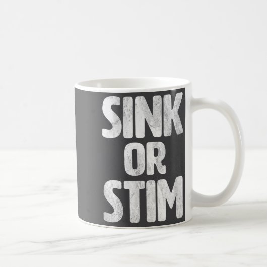 Funny Sink Stim Neurodivergent Normalize Autism St Kaffeetasse (Rechts)