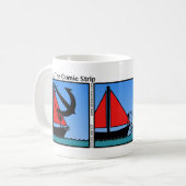 Funny Sinking Anchor Stickman Tasse - 107 (Vorderseite Links)