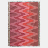 Funny Sinus Waves red + Ihre Idee Decke (Vorderseite Vertikal)