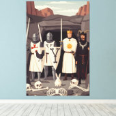 Funny Sir Lancelot and Tim the Enchanter spoof Leinwanddruck (Insitu (Holzboden))