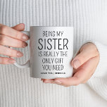 Funny Sister Birthday Geschenke Ideen Big Little S Kaffeetasse<br><div class="desc">Funny Sister Birthday Geschenke Ideen Big Little Sister Kaffee Tasse</div>