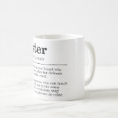 Funny Sister Definition Kaffeetasse (VorderseiteRechts)