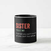 Funny Sister Definition Tasse (Zentrum)