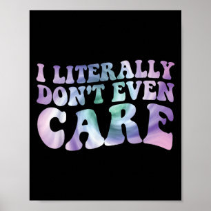 Funny Sister for Women Graphic I buchstäblich nich Poster