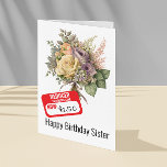Funny Sister Geburtstag reduzierter ermäßigter Sti Karte<br><div class="desc">Dieses Design ist auch auf anderen Telefonmodellen erhältlich. Wählen Sie Gerätetyp aus, um andere iPhone-, Samsung Galaxy- oder Google-Hüllen zu sehen. Einige Stile können geändert werden, indem Sie Style auswählen, wenn dies eine Option ist. Dieses Design kann in dem Bereich personalisiert werden, der durch das Ändern des Fotos und/oder Textes...</div>