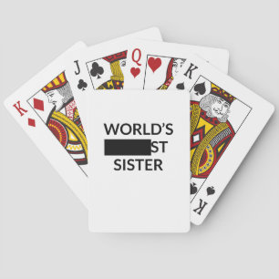 Funny Sister Gift - Blank-Schwester Spielkarten