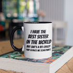 Funny Sister Gift, Geburtstagsgeschenk, Weihnachts Tasse<br><div class="desc">Beste Schwester,  Phantastische Schwester,  Geschenk für die Schwester,  Geschenk für die Tasse Schwester Geschenk von Bruder oder Schwester</div>