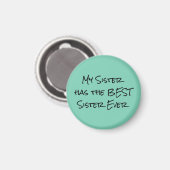 Funny Sister Quote Magnet (Vorderseite/Rückseite)