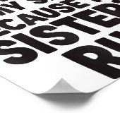 Funny Sister Quote Rude Saying Family Humor Gift T Poster (Ecke)