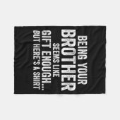 Funny Sister Sarcastic Sibling Humor Quote From Br Fleecedecke (Vorderseite (Horizontal))