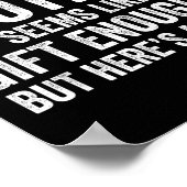 Funny Sister Sarcastic Sibling Humor Quote From Br Poster (Ecke)