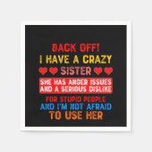 Funny Sister Say Serviette (Vorderseite)