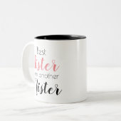 Funny Sister von einem anderen Mister Hübsch Zweifarbige Tasse (Vorderseite Links)