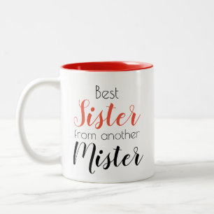Funny Sister von einem anderen Mister Hübsch Zweifarbige Tasse