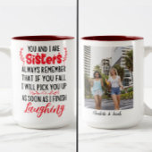Funny Sisters Liebe Quotes | Benutzerdefiniertes F Zweifarbige Tasse