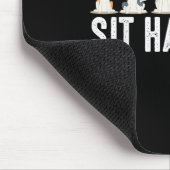 Funny Sit passiert Cool Sitting Hunde Mousepad (Ecke)
