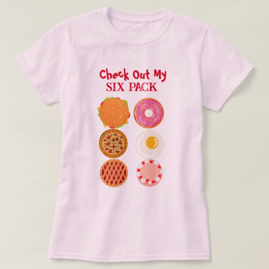 Funny Six Pack Women's Size T - Shirt (Design vorne)