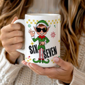 Funny Six Seven 67 6 7 Meme Christmas Elf Holiday Kaffeetasse
