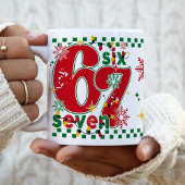 Funny Six Seven 67 6 7 Meme Fun Christmas Gift Kaffeetasse