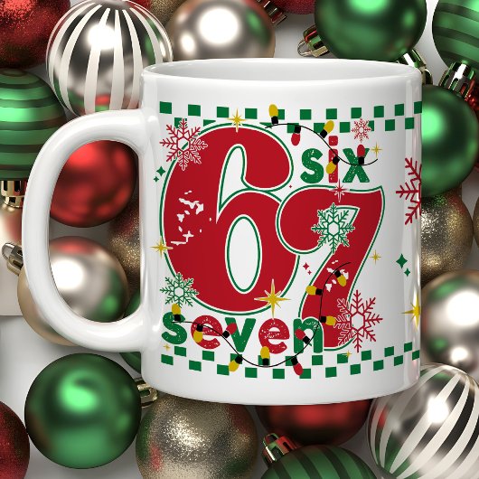Funny Six Seven 67 6 7 Meme Fun Christmas Gift Kaffeetasse