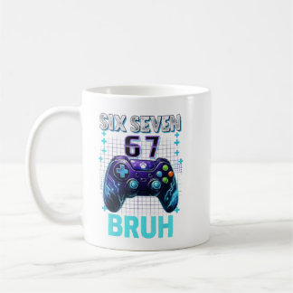 Funny Six Seven 67 Bruh Birthday Boy Gamer Gift Kaffeetasse