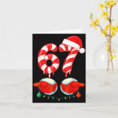 Funny Six Seven 67 Christmas Candy Cane Karte (Gelbe Blume)